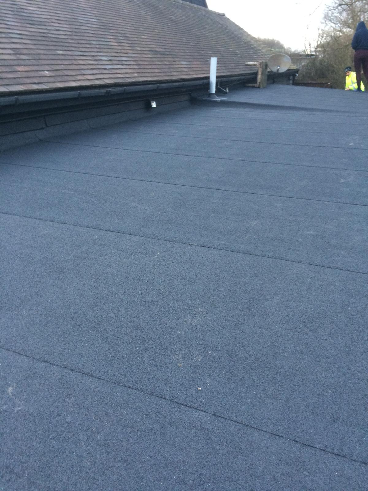 Grey Mineral Felt Flat Roof